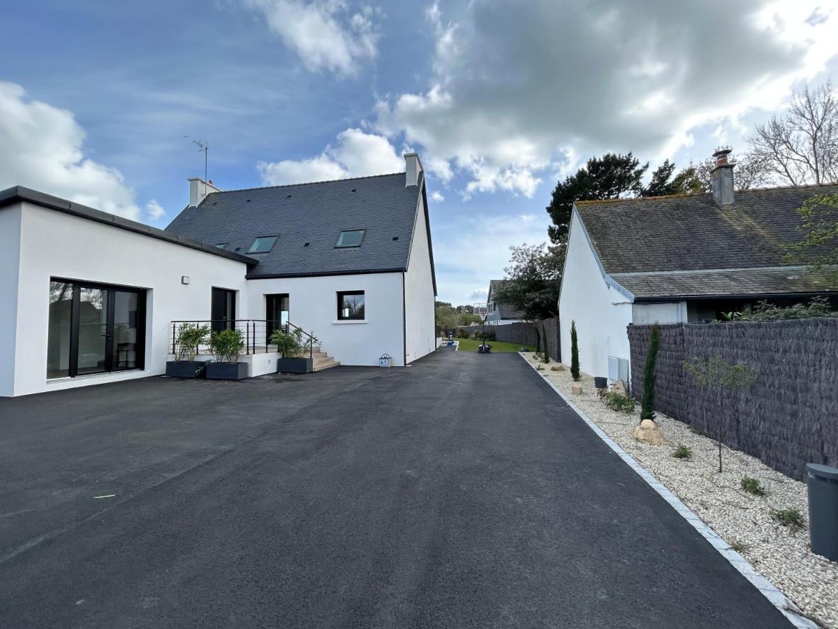 Superbe Villa Tout Confort Avec Piscine Chauffee Er Couverte Et Spa A 2 Pas De La Plage Fouesnant Buitenkant foto