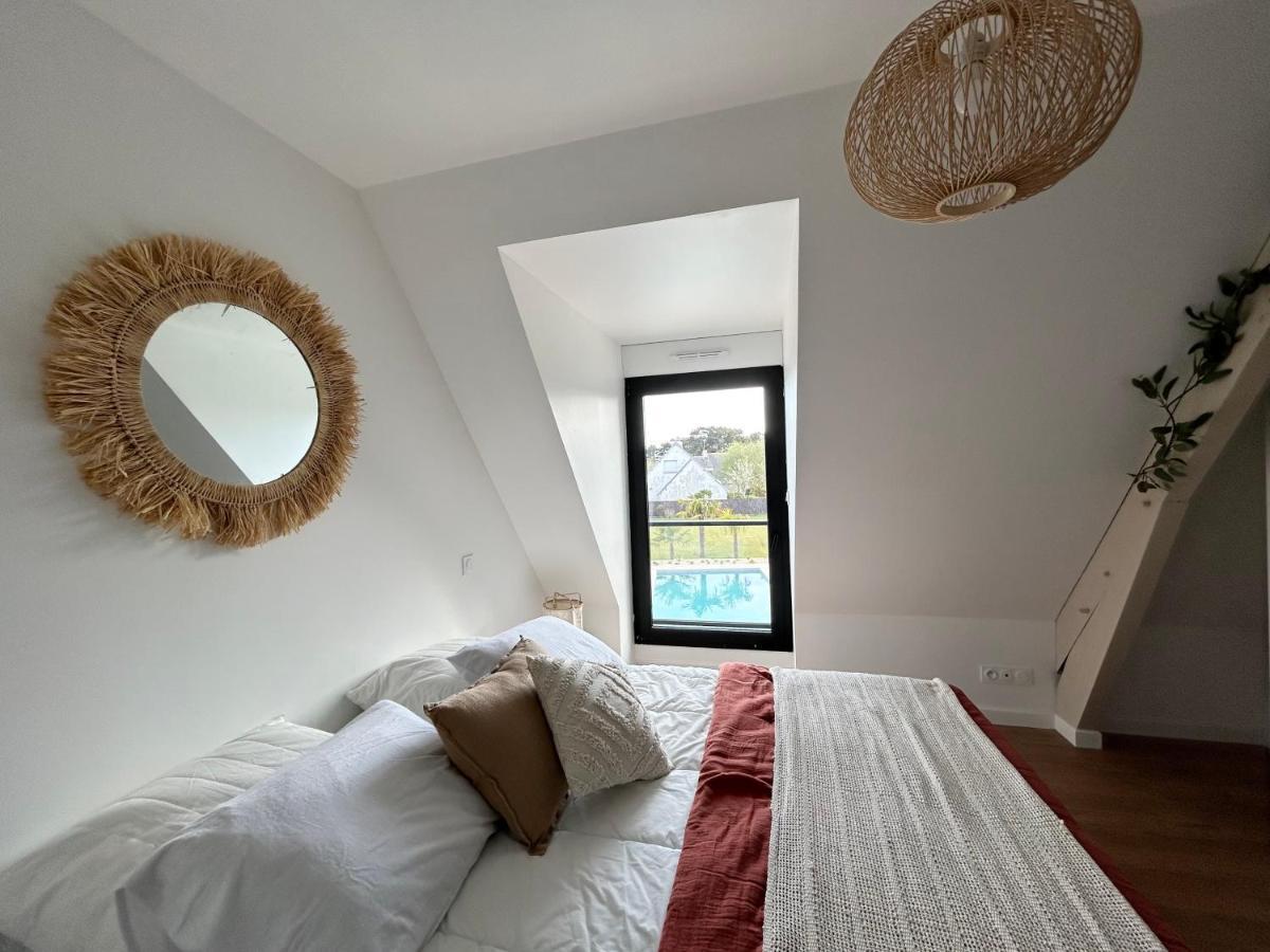 Superbe Villa Tout Confort Avec Piscine Chauffee Er Couverte Et Spa A 2 Pas De La Plage Fouesnant Buitenkant foto