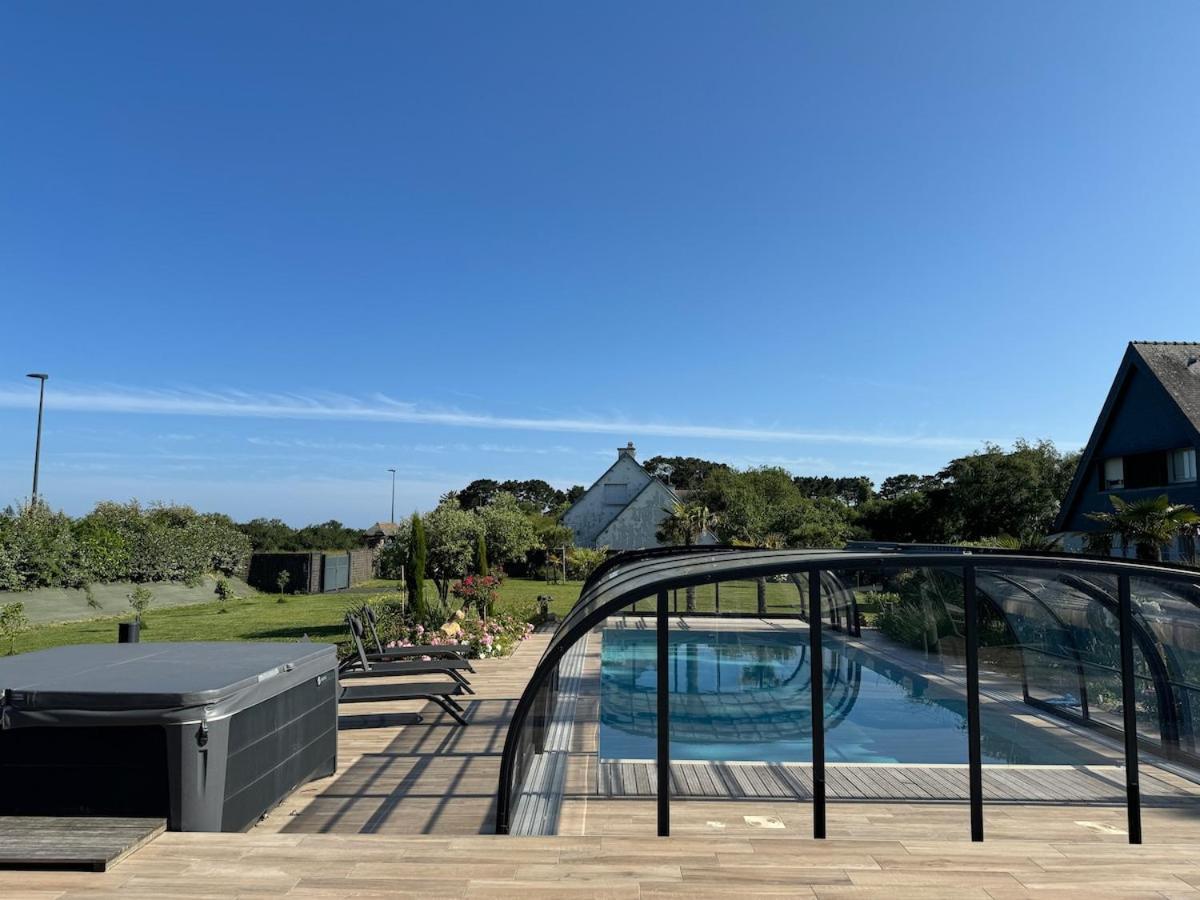 Superbe Villa Tout Confort Avec Piscine Chauffee Er Couverte Et Spa A 2 Pas De La Plage Fouesnant Buitenkant foto