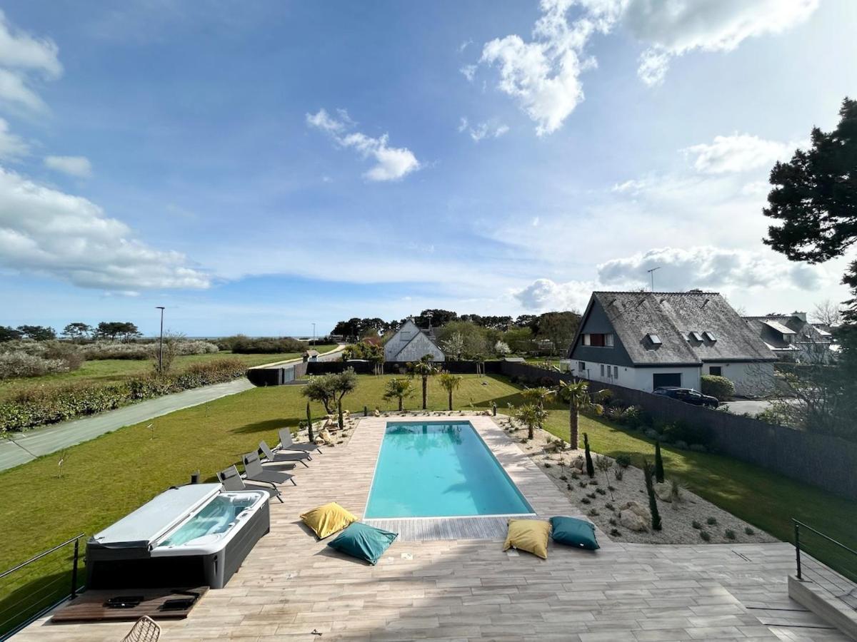 Superbe Villa Tout Confort Avec Piscine Chauffee Er Couverte Et Spa A 2 Pas De La Plage Fouesnant Buitenkant foto