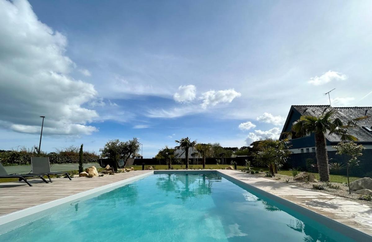 Superbe Villa Tout Confort Avec Piscine Chauffee Er Couverte Et Spa A 2 Pas De La Plage Fouesnant Buitenkant foto