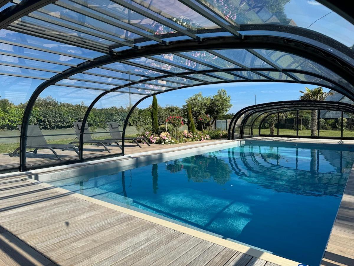 Superbe Villa Tout Confort Avec Piscine Chauffee Er Couverte Et Spa A 2 Pas De La Plage Fouesnant Buitenkant foto